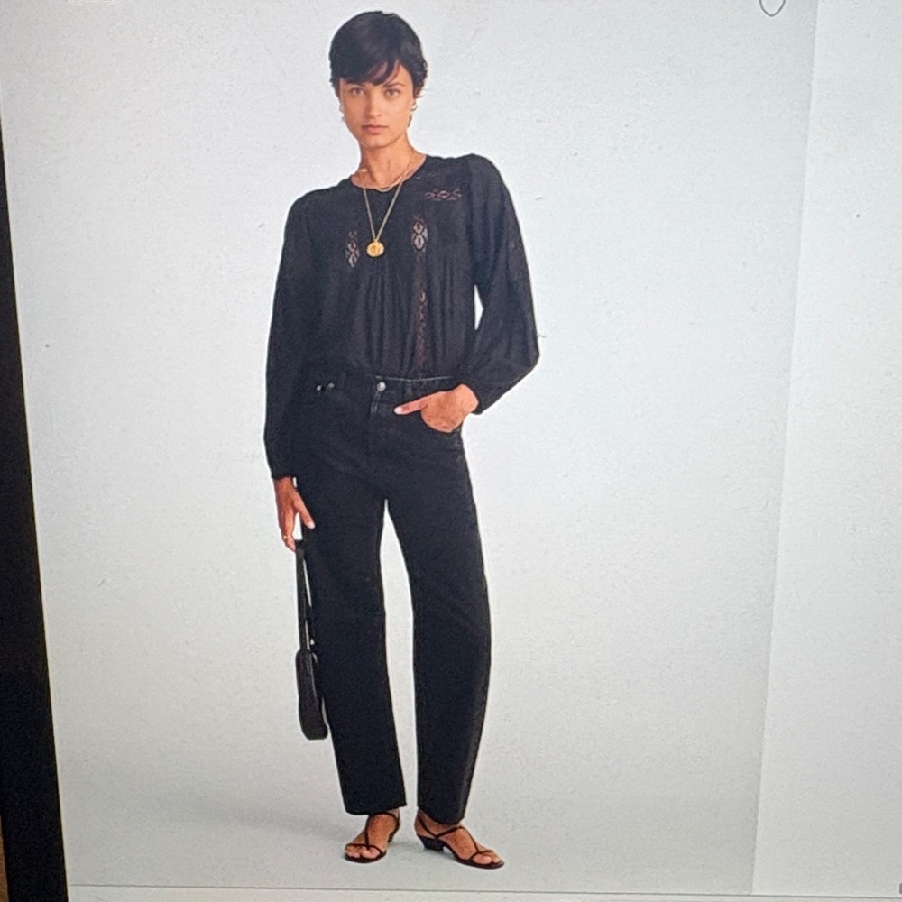 Madewell Black Darted Leg Women Jeans size 26